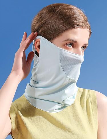 Belsen UV Face Shield Multipurpose Protector Neck Gaiter Elastic Face Mask Bandana with Ear Loops in Kuwait