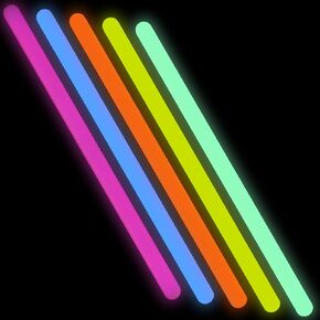 Toyoget 5 Pcs Extra Large Glow Sticks, 16-inch Emergency Glowsticks for Storms, Ultra Bright Camping Glow Light Up Sticks, 5 Colors Glow Sticks Bulk with 12 Hour Duration in Kuwait