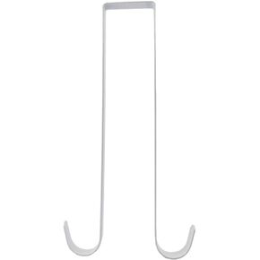 Nxtop Double Wreath Hanger 12" L أبيض ممتاز فوق الباب معدن مزدوج الجانبين حامل إكليل in Kuwait