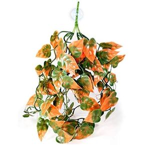 Pangea Hanging Plants Deluxe Decor for Reptile Enclosure Habitat (Green)