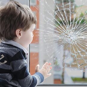 TOYOCO 4mil Clear Window Security Film Anti Shatter Glass Film Safety Shatterproof Window Film Tempered Glass Protection Film for Home and Office,17.5 Inch x 6.5Feet in Saudi Arabia