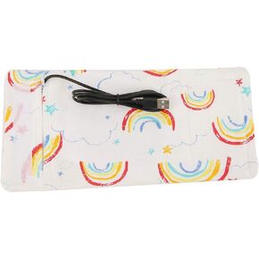 جهاز تسخين زجاجات الأطفال USB للاستمتاع بالصيف، غطاء سخان الحليب المحمول USB لتدفئة زجاجات الأطفال (نمط قوس قزح) in Kuwait