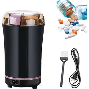 Small Electric Pill Crusher Grinder: HOMURY Multifunctional Pill Grinder with Brush Electric Fine Powder Electric Pill Crusher Grinder, Pill Pulverizer for Large Small Medication, Vitamin Tablets in Kuwait