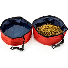 Travel Pet Bowl for Food and Water, Folding Collapsible, for Dogs and Cats-2 Pack in Saudi Arabia