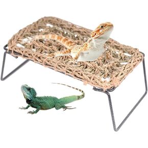 سرير استلقاء على شكل سحلية الزواحف من هالينفر، كرسي استرخاء للحيوانات الصغيرة، خنزير غينيا التنين الملتحي (منسوج يدويًا، سرير استلقاء) in Kuwait