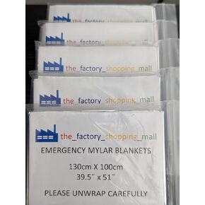 Niche-Finds 12 x بطانيات طوارئ كبيرة للتخييم والحماية من الطقس البارد 229.86 سم × 129.52 سم 130 × 230 سم، 2.27 × 1.32 متر in Kuwait