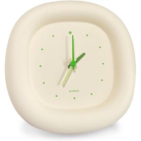 ليوانج ساعة حائط بتصميم فقاعات لطيفة، ساعة صامتة لغرفة المنزل وغرفة نوم الاطفال وديكور المكتب، اخضر فاتح in Kuwait