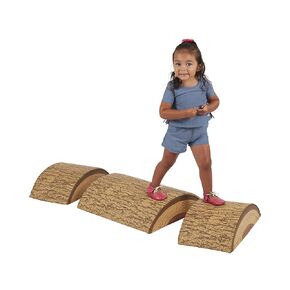 ECR4Kids Tree Log مجموعة متسلق SoftZone مكونة من 4 قطع، 1 طويلة و1 متوسطة و2 قصيرة in Saudi Arabia