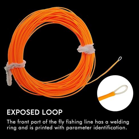 Riverruns Fly Fishing Floating Line with Welded Loop Weight Forward Fly Lines 85FT WF3 4 5 6 7 8F in Kuwait