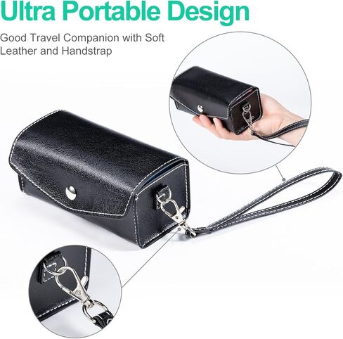 Zoksi Weekly Pill Organizer 2 Times a Day, PU Leather Bag 7 Day Am Pm Pill Box, Daily Pill Box Organizer 7 Day, Portable Medicine Organizer for Travel, Weekly Pill Case to Store All Meds in Kuwait