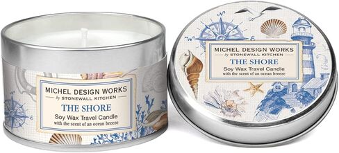 Michel Design Works Soy Wax Candle in Travel Tin Size, The Shore in Kuwait