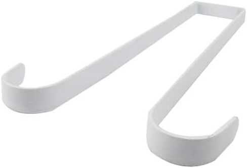 Nxtop Double Wreath Hanger 12" L أبيض ممتاز فوق الباب معدن مزدوج الجانبين حامل إكليل in Kuwait