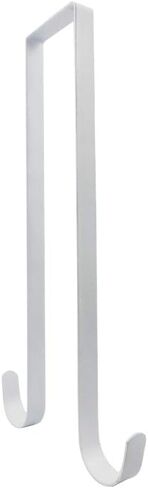 Nxtop Double Wreath Hanger 12" L أبيض ممتاز فوق الباب معدن مزدوج الجانبين حامل إكليل in Kuwait