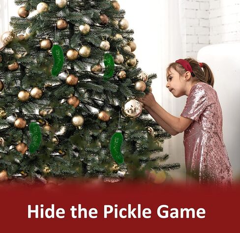 Blown Glass Pickle Ornament for Christmas Tree (3 Pack) Christmas Pickle Ornament Shatterproof 4" Traditional German Christmas Decoration by 4E's Novelty in Saudi Arabia