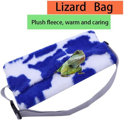 حامل حبال التنين الملتحي للحيوانات الصغيرة، سرج التنين الملتحي، حامل التنين الملتحي والمقود الجلدي، حامل السحلية من أجل راحة المشي أثناء السفر في الهواء الطلق لمنع السقوط بشكل آمن (A05) in Kuwait