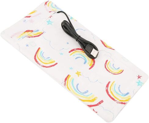 جهاز تسخين زجاجات الأطفال USB للاستمتاع بالصيف، غطاء سخان الحليب المحمول USB لتدفئة زجاجات الأطفال (نمط قوس قزح) in Kuwait