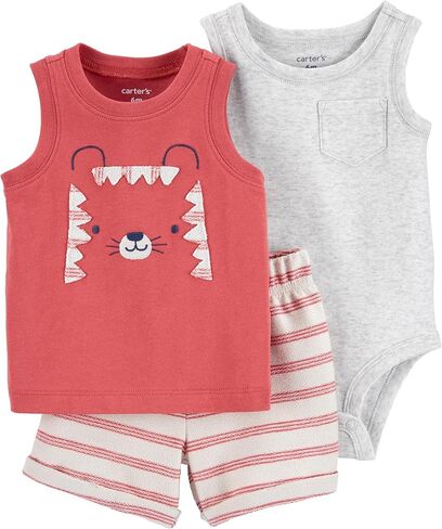 Carter's 3-Piece Giraffe Little Short Set in Kuwait