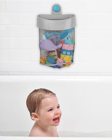 Skip Hop Moby Hanging Bath Toy Organizer Scoop, Grey in Kuwait