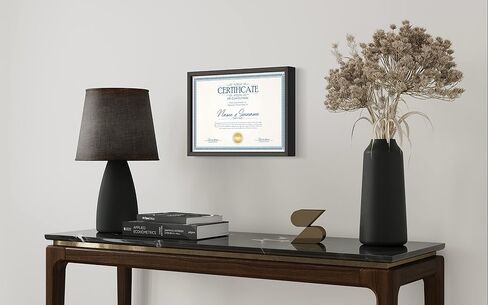 The Simple Things 8.5" x 5.5" Certificate Frame - Wood Frame - Holds Any Document Measuring 8.5" x 5.5" inches (Charcoal) in Saudi Arabia