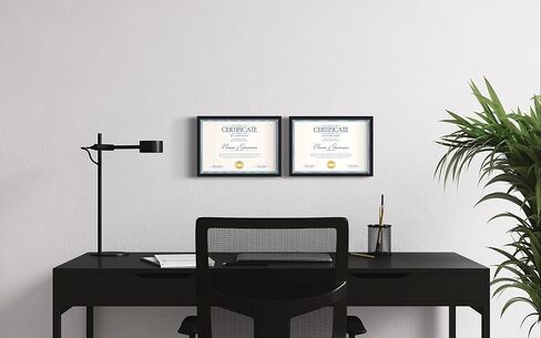 The Simple Things 8.5" x 5.5" Certificate Frame - Wood Frame - Holds Any Document Measuring 8.5" x 5.5" inches (Charcoal) in Saudi Arabia