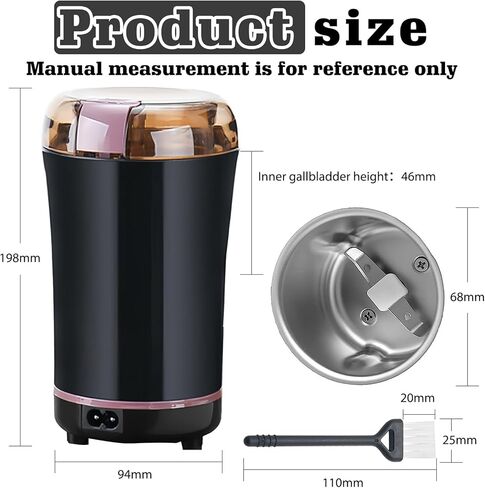 Small Electric Pill Crusher Grinder: HOMURY Multifunctional Pill Grinder with Brush Electric Fine Powder Electric Pill Crusher Grinder, Pill Pulverizer for Large Small Medication, Vitamin Tablets in Kuwait