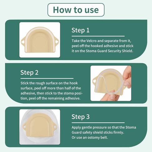 ZnnaYoha Ostomy Supplies, Stoma Guard Security Shield, Adjustable Ostomy Belt Guard, Bath Assist Accessory in Kuwait