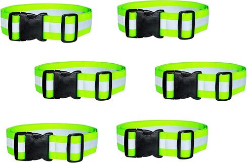 2-6 Pack - Reflective Glow Belt Safety Gear, Pt Belt, for Running Cycling Walking Marathon Military in Kuwait