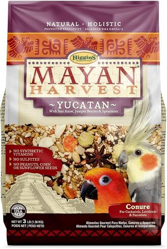 Higgins Mayan Harvest Yucatan Blend Bird Food for Small Hookbills, 3 lbs. in Saudi Arabia