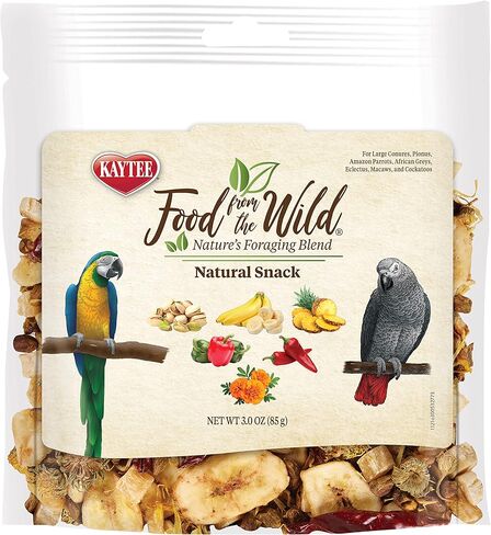 Kaytee Food From The Wild Natural Pet Bird Snack Food Treats For Conures, Pionus, Amazon Parrots, African Greys, Eclectus, Macaws, and Cockatoos, 3 oz. in Saudi Arabia