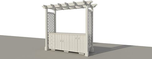 مطبخ خارجي مع مخططات عريشة يمكنك صنعها بنفسك لاثاث الفناء الخلفي والطبخ in Kuwait