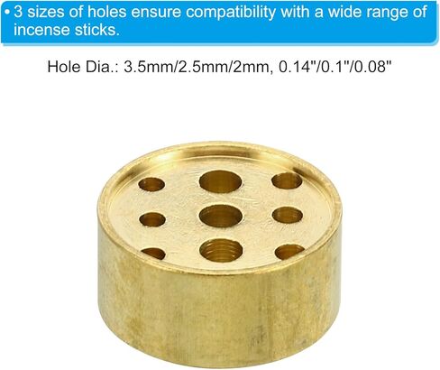 PATIKIL Incense Holder Kit, 2 Set Brass Incense Cone Stick Holder Incense Burner Ash Catcher Stand Base with Plate for Yoga Spa Room Home Office, 3 Styles in Saudi Arabia