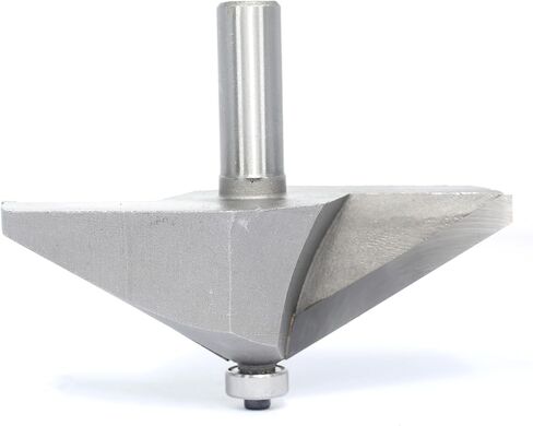 Akylin 30 Degree Extra Large Chamfer Router Bit,1/2" Shank,2" Bevel Length Horse Nose Bits,Eased Eage Cutter with Ball Bearing for Wood Profiling,Edging in Kuwait