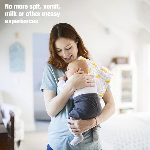 10 قطع من قماش التجشؤ من الموسلين للأطفال من كوروتس - مناشف أطفال فائقة النعومة مصنوعة من القطن بنسبة 100% - مقاس كبير 50.8 سم × 25.4 سم، فائقة الامتصاص in Kuwait