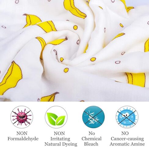 10 قطع من قماش التجشؤ من الموسلين للأطفال من كوروتس - مناشف أطفال فائقة النعومة مصنوعة من القطن بنسبة 100% - مقاس كبير 50.8 سم × 25.4 سم، فائقة الامتصاص in Kuwait