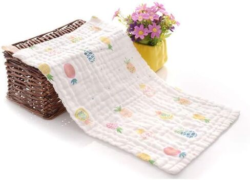 10 قطع من قماش التجشؤ من الموسلين للأطفال من كوروتس - مناشف أطفال فائقة النعومة مصنوعة من القطن بنسبة 100% - مقاس كبير 50.8 سم × 25.4 سم، فائقة الامتصاص in Kuwait