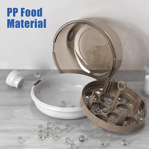 معقم زجاجات الأطفال، جهاز تعقيم بالبخار بالميكروويف لزجاجات الأطفال واللهايات وإكسسوارات مضخات الثدي، سعة كبيرة، تطهير بنسبة 99.99% في دقيقتين in Kuwait