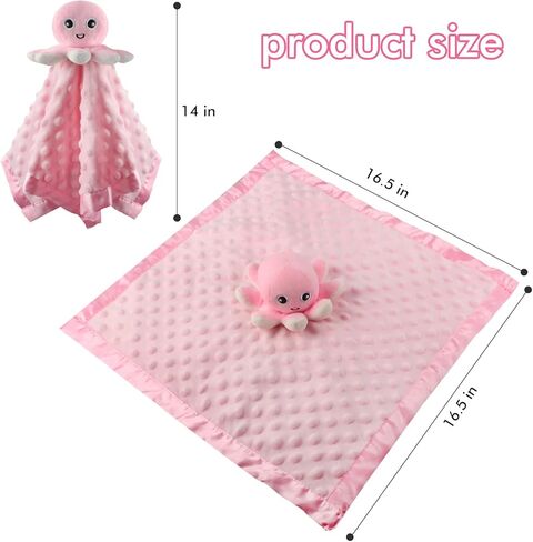 JARIFERR بطانية أمان للأطفال Loveys لعبة تكبب للأطفال قطيفة الأخطبوط المحشوة على شكل حيوان هدايا للأطفال للفتيات والفتيان حديثي الولادة in Kuwait