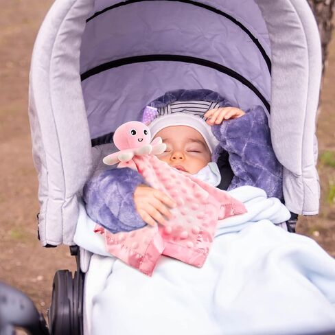 JARIFERR بطانية أمان للأطفال Loveys لعبة تكبب للأطفال قطيفة الأخطبوط المحشوة على شكل حيوان هدايا للأطفال للفتيات والفتيان حديثي الولادة in Kuwait