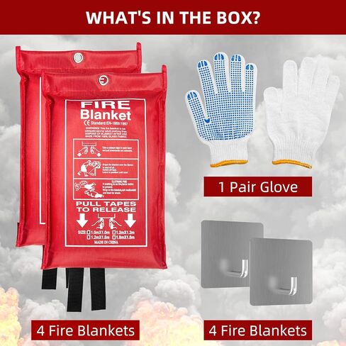 QUINIVER Fire Blanket (2 Pack) in Saudi Arabia
