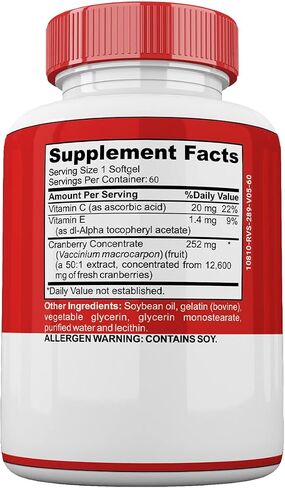 Premium Cranberry Concentrate 60 Soft Gel Capsules in Saudi Arabia