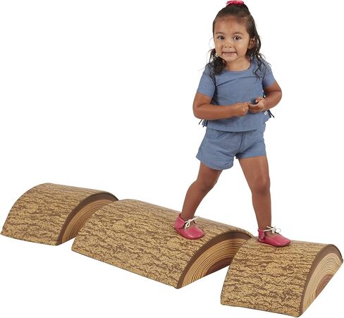 ECR4Kids Tree Log 4-Piece SoftZone Climber Set 1 Long 1 Medium 2 Short in Saudi Arabia