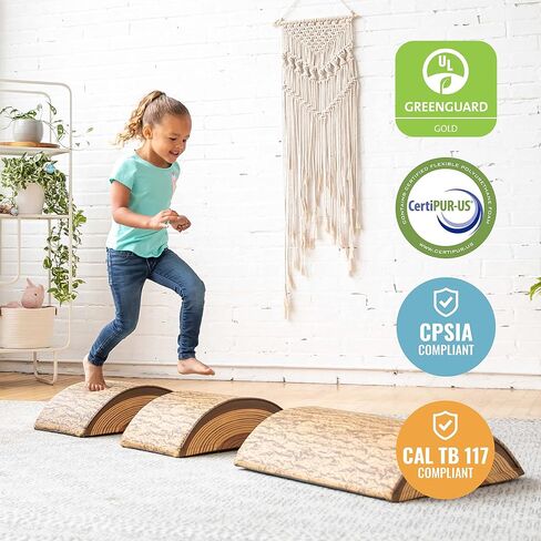 ECR4Kids Tree Log 4-Piece SoftZone Climber Set 1 Long 1 Medium 2 Short in Saudi Arabia