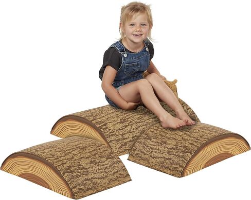 ECR4Kids Tree Log 4-Piece SoftZone Climber Set 1 Long 1 Medium 2 Short in Saudi Arabia