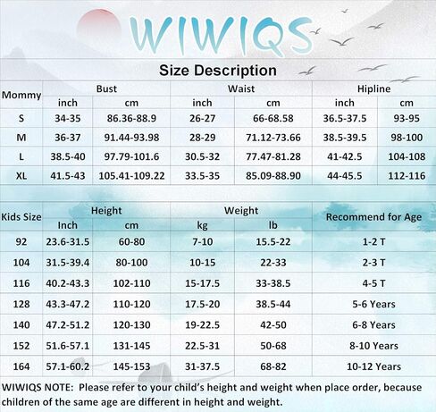 طقم بيكيني صيفي لطيف للفتيات من WIWIQS، ملابس سباحة متطابقة للعائلة، ملابس سباحة للأم وأنا in Kuwait