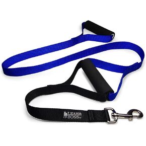 Leash Boss Original - Heavy Duty Dog Leash for Large Dogs - No Pull Double Handle Training Lead for Walking Big Dogs - Dog Leashes with Padded Handle for Control and Safety (Classic Black) in Kuwait