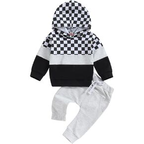 Baby Girls Floral Hoodie+ Floral Pant Set Leggings 2 Piece Outfits 6M-3Y