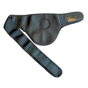 Vertical Neoprene Stoma Neoprene Ostomy-Stoma Bag Belt-Stoma Belt-Colostomy Belt-Stoma Support (Right Side, Size 5 = 40'' to 42'') Black