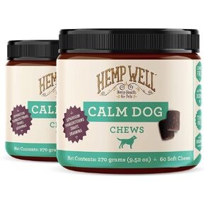 Hemp Well Calm Soft Chews for Dogs, Organic Stress Relief for Pets, 60ct in Saudi Arabia