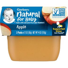 Gerber Apple Puree Baby Food, 2 Oz, 2 Ct in Kuwait
