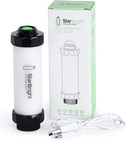 StarBright Rechargeable Universal Cooler LED Light - 5.35x1.61x5.35 inches - Compatible with YETI, RTIC, ORCA, Igloo, Coleman, and More - USB-Chargeable Battery, No Mounting or Installation Required in Kuwait